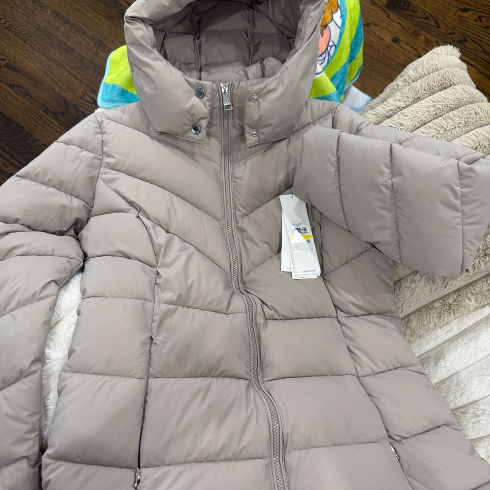 Calvin Klein Taupe Puffer Jacket
